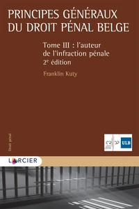 Principes généraux du droit pénal belge