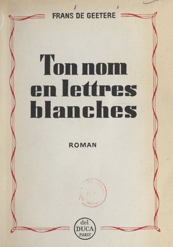 Ton nom en lettres blanches