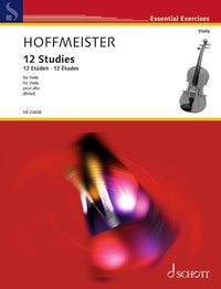 Franz Anton Hoffmeister - Essential Exercises  : 12 Études - Urtext. viola..