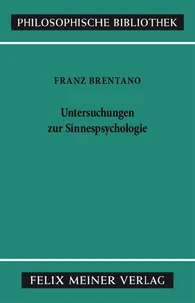 Untersuchungen zur Sinnespsychologie
