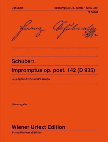 Franz Schubert - Impromptus - Edited from the autograph and first edition. op. posth. 142. D 935. piano..