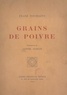 Franz Toussaint et Janine Aghion - Grains de poivre.