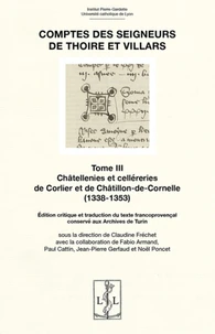 Comptes des seigneurs de Thoire et Villars