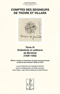 Comptes des seigneurs de Thoire et Villars