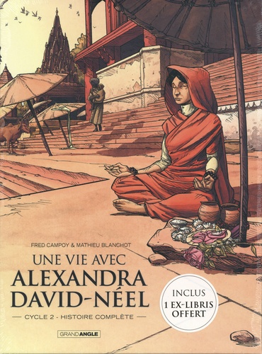 Une vie avec Alexandra David-Néel  Coffret en 2 volumes : Cycle 2 Tomes 1 et 2. Avec un ex-libris