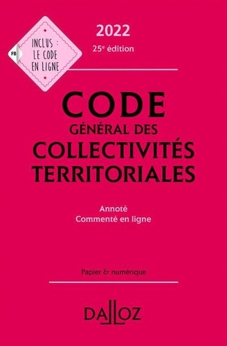 Frédéric Allaire et Vincent Crosnier de Briant - Code général des collectivités territoriales.