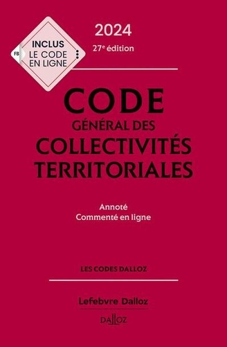 Code général des collectivités territoriales  Edition 2024