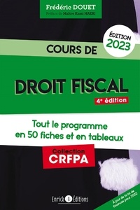 Frédéric Bdouet et Kami Heari - Cours de droit fiscal - Tout le programme en 50 fiches.