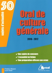 Frédéric Bialecki et Louis Dizier - Oral de culture générale.