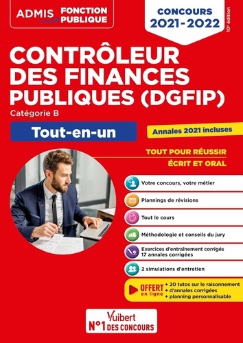 Concours contrôleur des finances publiques (DGFIP), catégorie B. Tout-en-un  Edition 2021-2022