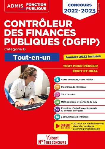 Concours contrôleur des finances publiques (DGFIP), catégorie B. Tout-en-un  Edition 2022-2023