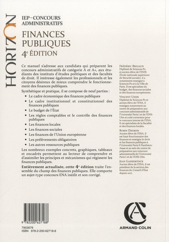 Finances publiques. IEP concours administratif 4e édition