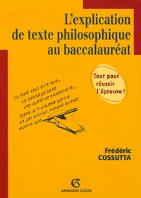 L'explication de texte philosophique au baccalauréat