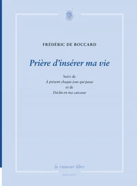 Prière d’insérer ma vie