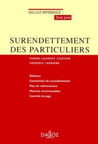 Frédéric Ferrière et Pierre-Laurent Chatain - Surendettement des particuliers.