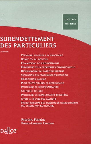 Frédéric Ferrière et Pierre-Laurent Chatain - Surendettement des particuliers.