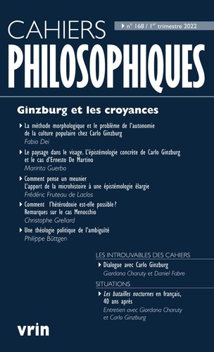 Frédéric Fruteau de Laclos et Christophe Grellard - Ginzburg et les croyances.