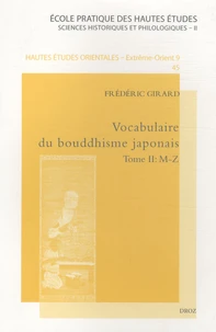 Vocabulaire du bouddhisme japonais en deux tomes