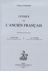 Frédéric Godefroy - Lexique De L'Ancien Francais.