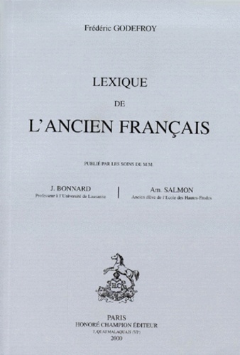 Lexique De L'Ancien Francais