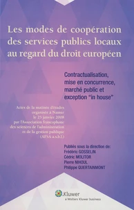 Les modes de coopération des services publics locaux au regard du droit européen