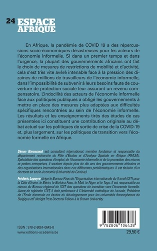 L'économie informelle en Afrique face à la crise de la COVID-19