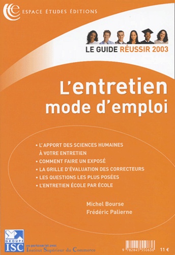 Frédéric Palierne et Michel Bourse - L'Entretien Mode D'Emploi.