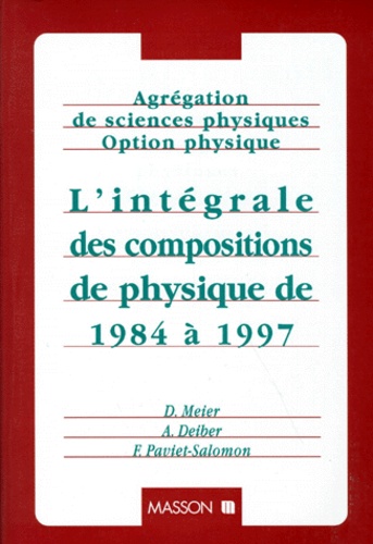 Agregation De Sciences Physiques Option De Frederic Paviet Salomon Livre Decitre