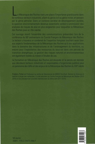 Mécanique des roches : défis et enjeux. Actes de la conférence du jubilé du Comité Français de Mécanique des Roches