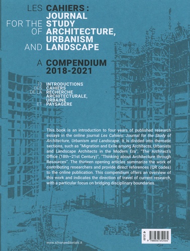 Les cahiers : Journal for the study of Architecture, Urbanism and Landscape. A compendium 2018-2021