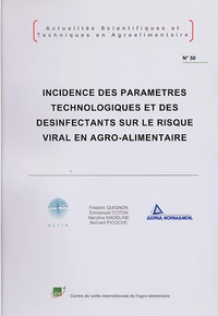 Incidence des paramètres technologiques et des désinfectants sur le risque viral en agro-alimentaire