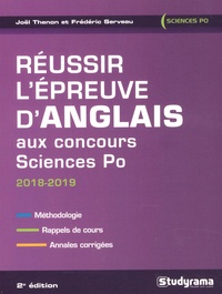 Frédéric Servau et Joël Thenon - Réussir l'épreuve d'anglais aux concours Sciences Po.