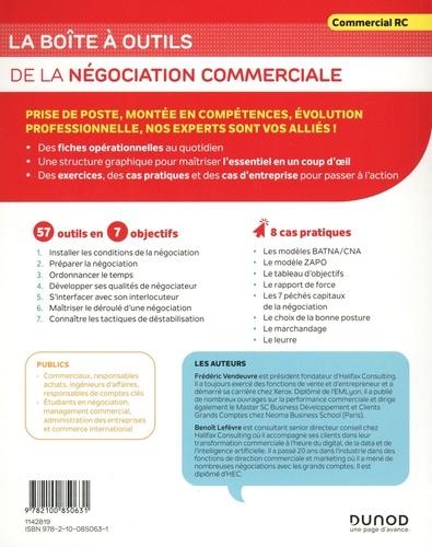 La boîte à outils de la négociation commerciale