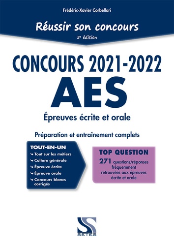 Réussir son concours AES. Accompagnant éducatif et social  Edition 2021-2022