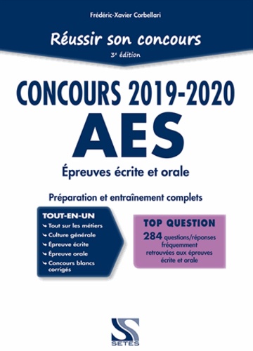 Réussir son concours AES. Accompagnant éducatif et social  Edition 2019-2020