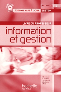 Frédérique Brossillon - Information et gestion 1e STG gestion - Livre du professeur. 1 Cédérom