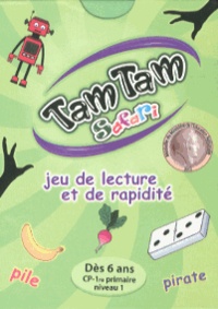 Frédérique Costantini - Jeu de cartes Tam Tam Safari CP niveau 1 dès 6 ans - Jeu de lecture et de rapidité.