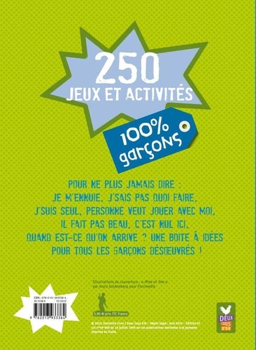 250 jeux et activités 100 % garçons !