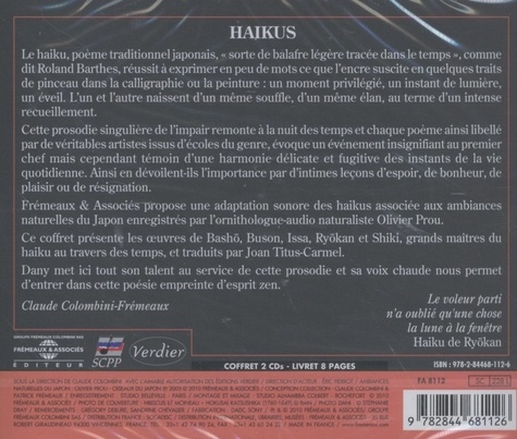 Haikus  avec 2 CD audio