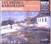 Fédor Mikhaïlovitch Dostoïevski - Les frères Karamazov. 5 CD audio MP3