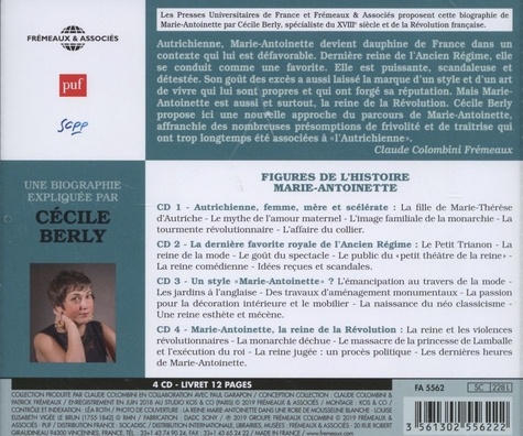 Marie-Antoinette  avec 4 CD audio
