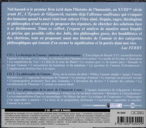 Philosophie de l'amour et de la mort  avec 3 CD audio