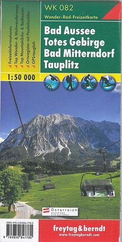  Freytag & Berndt - Bad Aussee, Totes Gebirge, Bad Mitterndorf, Tauplitz - 1/50 000.