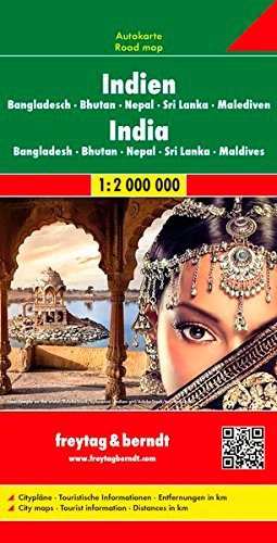 Inde, Népal, Bangladesch, Sri Lanka. 1/2 000 000
