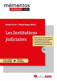 Les Institutions judiciaires