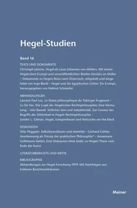 Hegel-Studien Band 16
