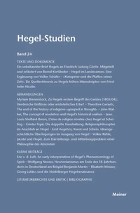 Hegel-Studien Band 24