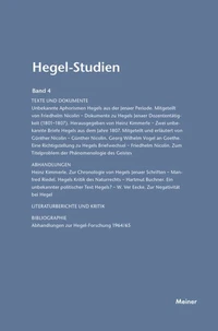 Hegel-Studien Band 4
