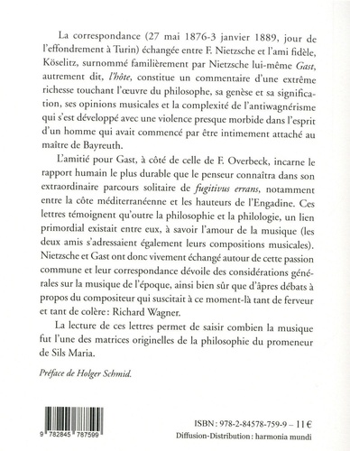 A Peter Gast. Lettres sur la musique