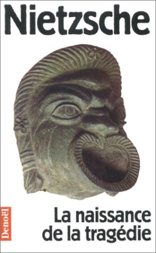 MASQUE EN LAITON MASSIF INCRUSTE DE PERLES LA TRAGEDIE GRAND MODELE